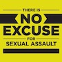 No Excuses Sexual Assault Campaign Logo